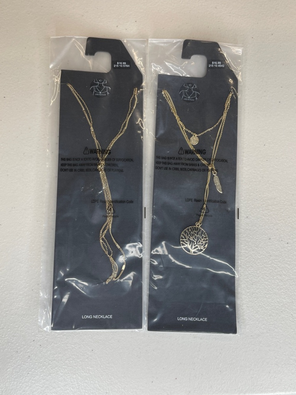 Gold Tree of Life Layered Long Necklace - Women Jewelry
